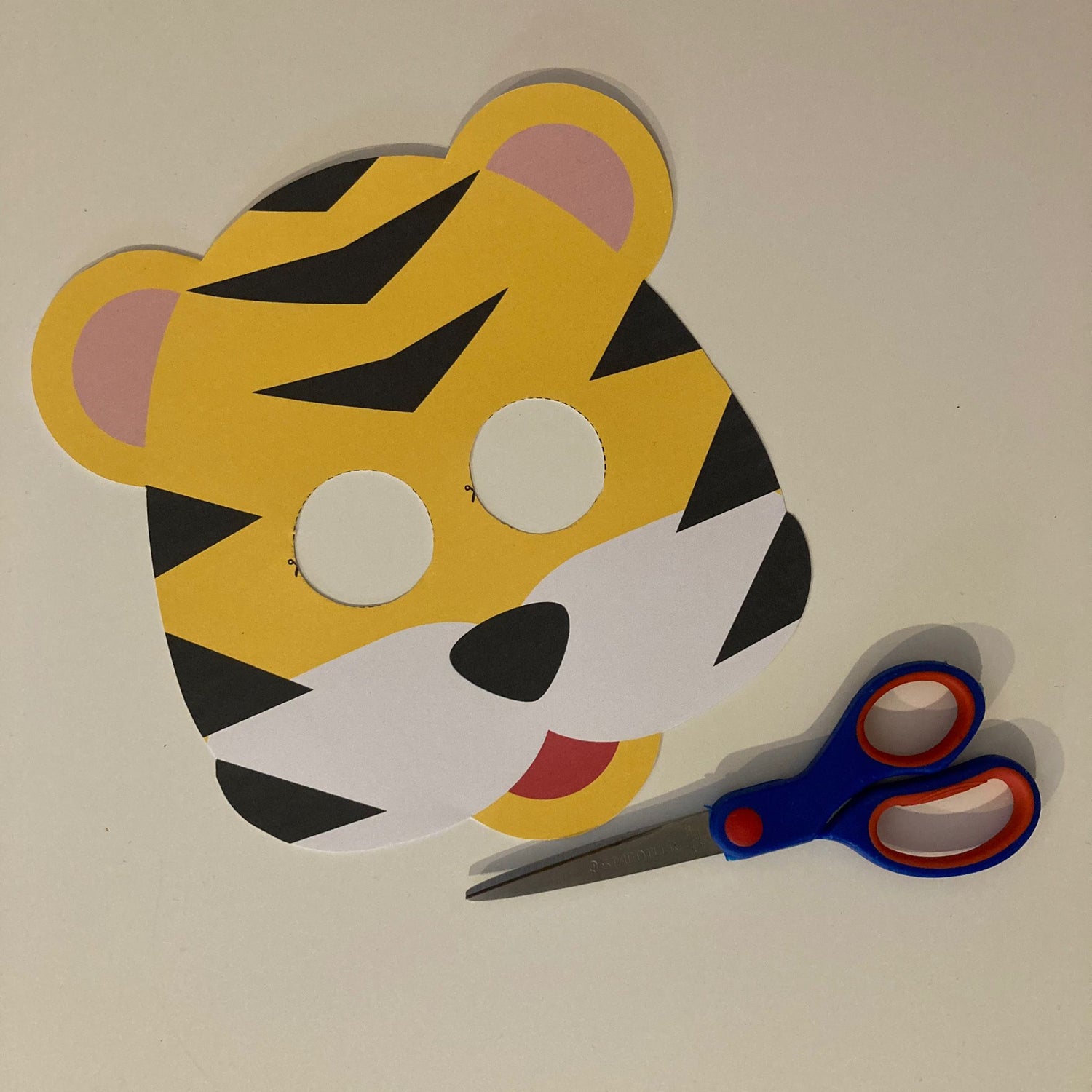 tiger paper mask to cut out