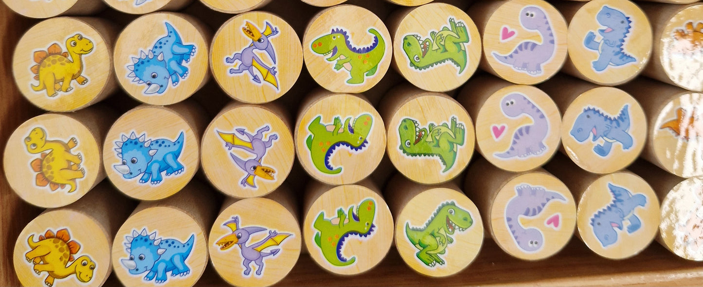 Dinosaur Stamp Set - Set of 8