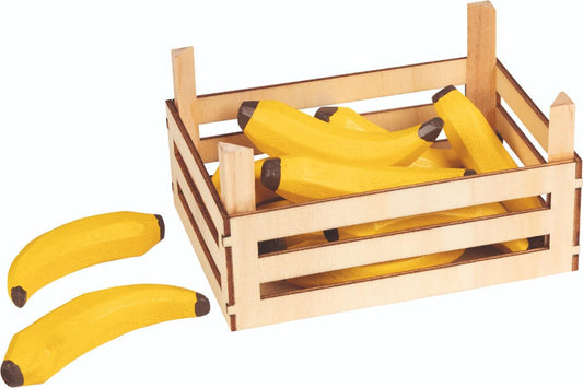 Crate of wooden Fruit - Bananas