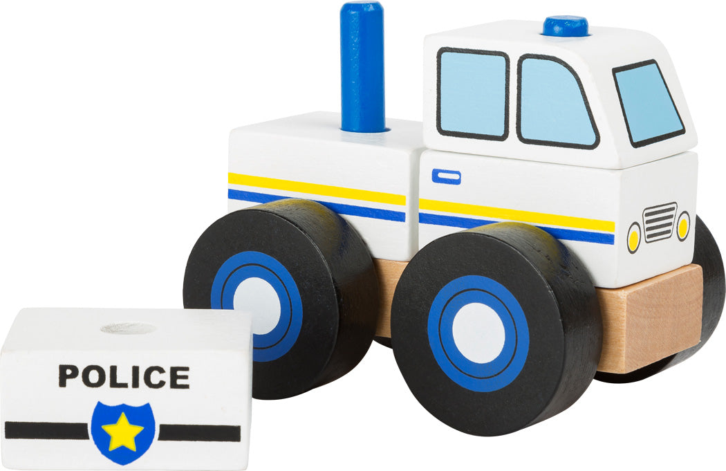 Construction Vehicle Police Car