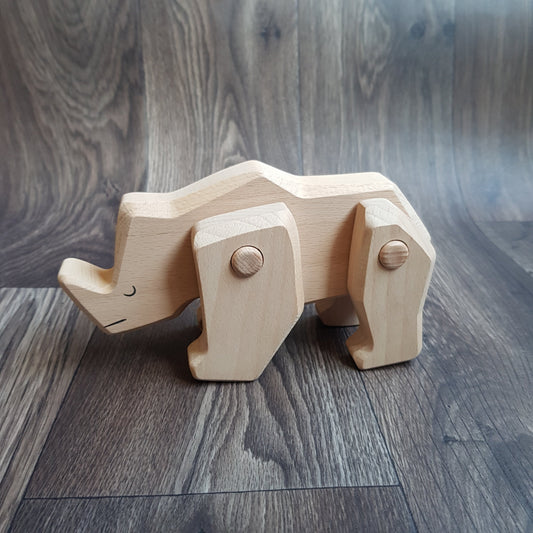 Rhino Wooden Toy - TOBE design