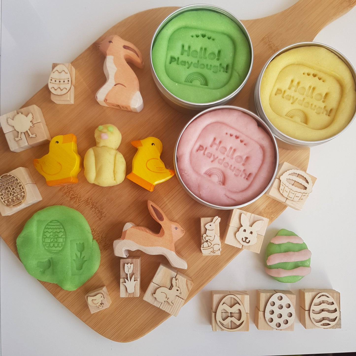 Hello! Playdough! Easter Set with Holztiger Toys