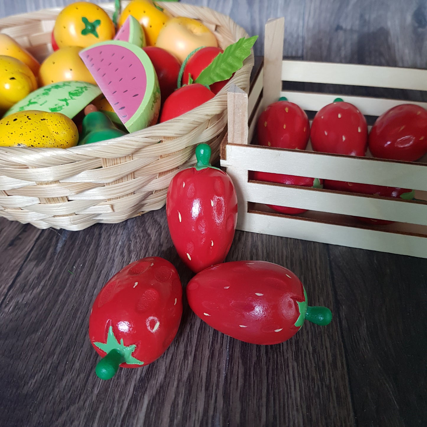 Wooden Fruit Strawberry