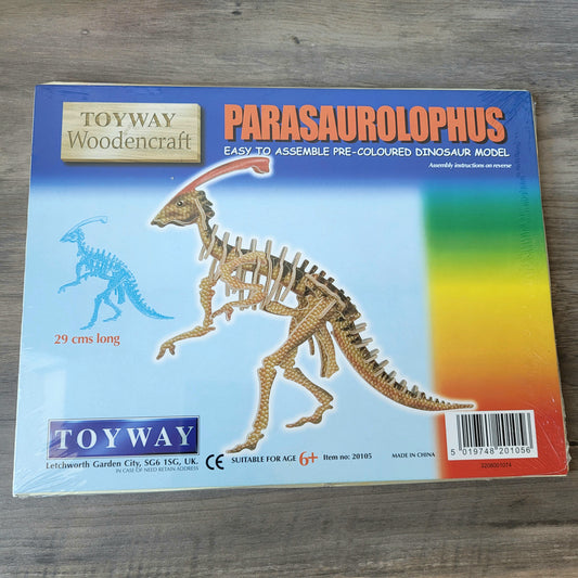 Dinosaur Woodencraft 3D Model Parasaurolophus