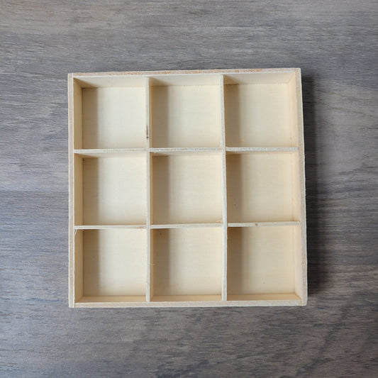 Small wooden sorting tray