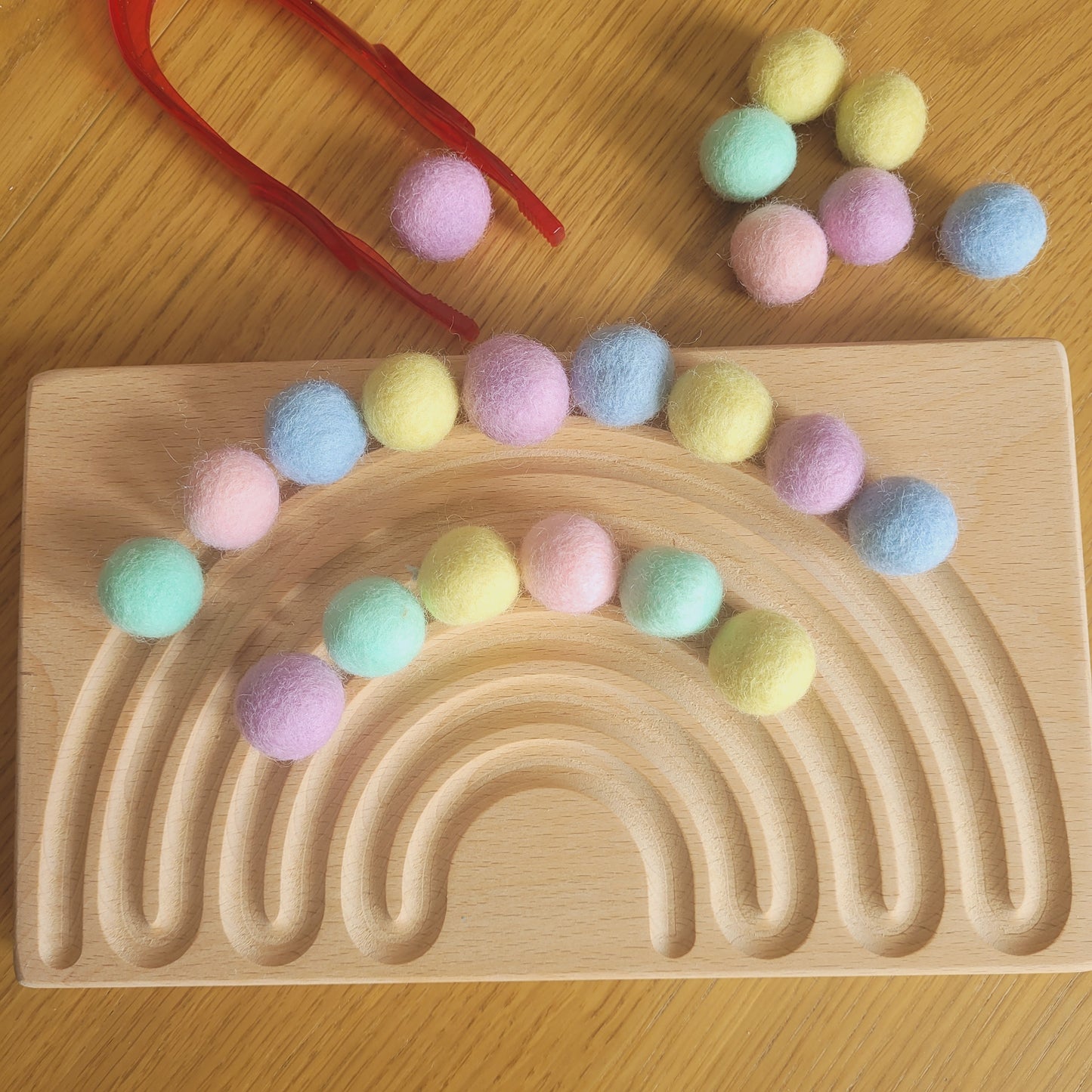 Pastel Felt Balls Assorted