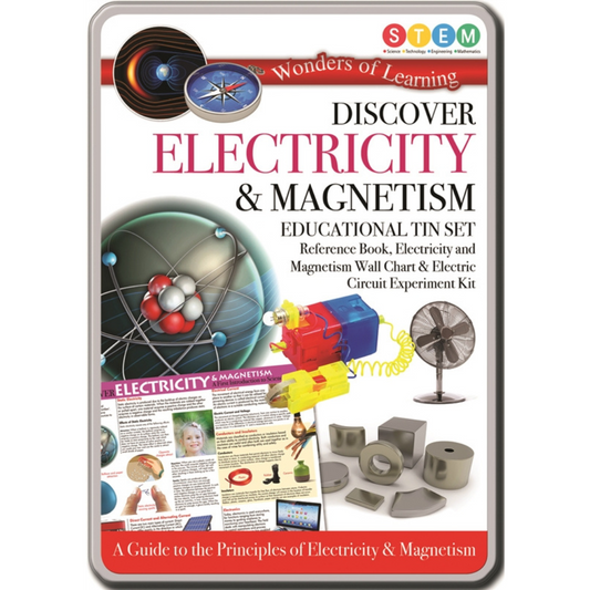Wonders of Learning Discover Electricity & Magnetism Educational Tin