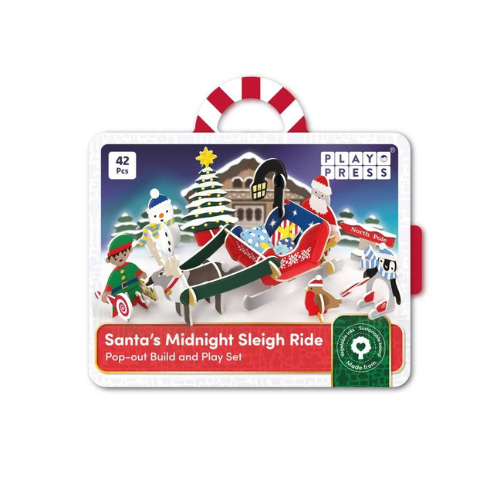PlayPress Toys - Santa's Midnight Sleigh Ride