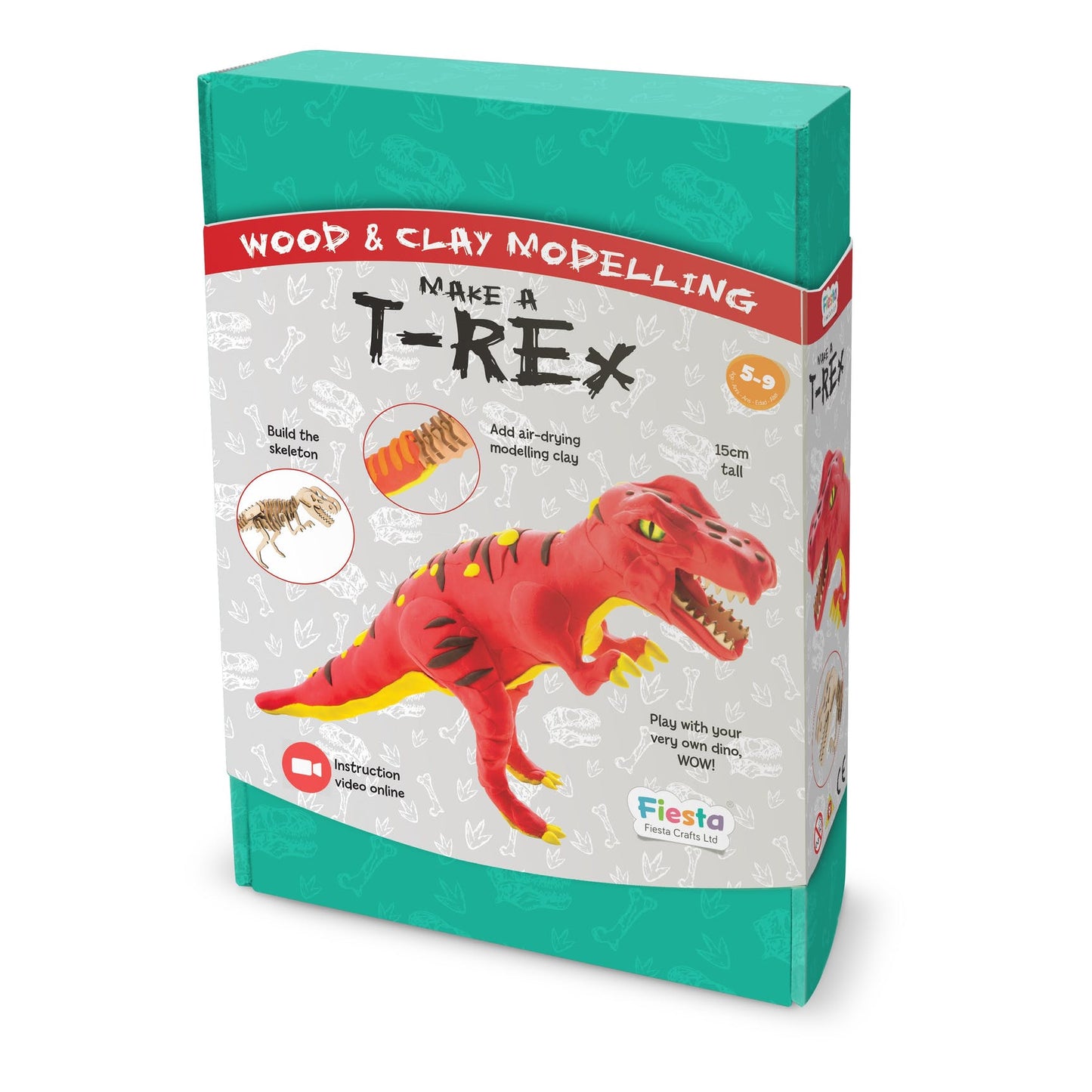 Wood & Clay Modelling Dinosaur T-Rex