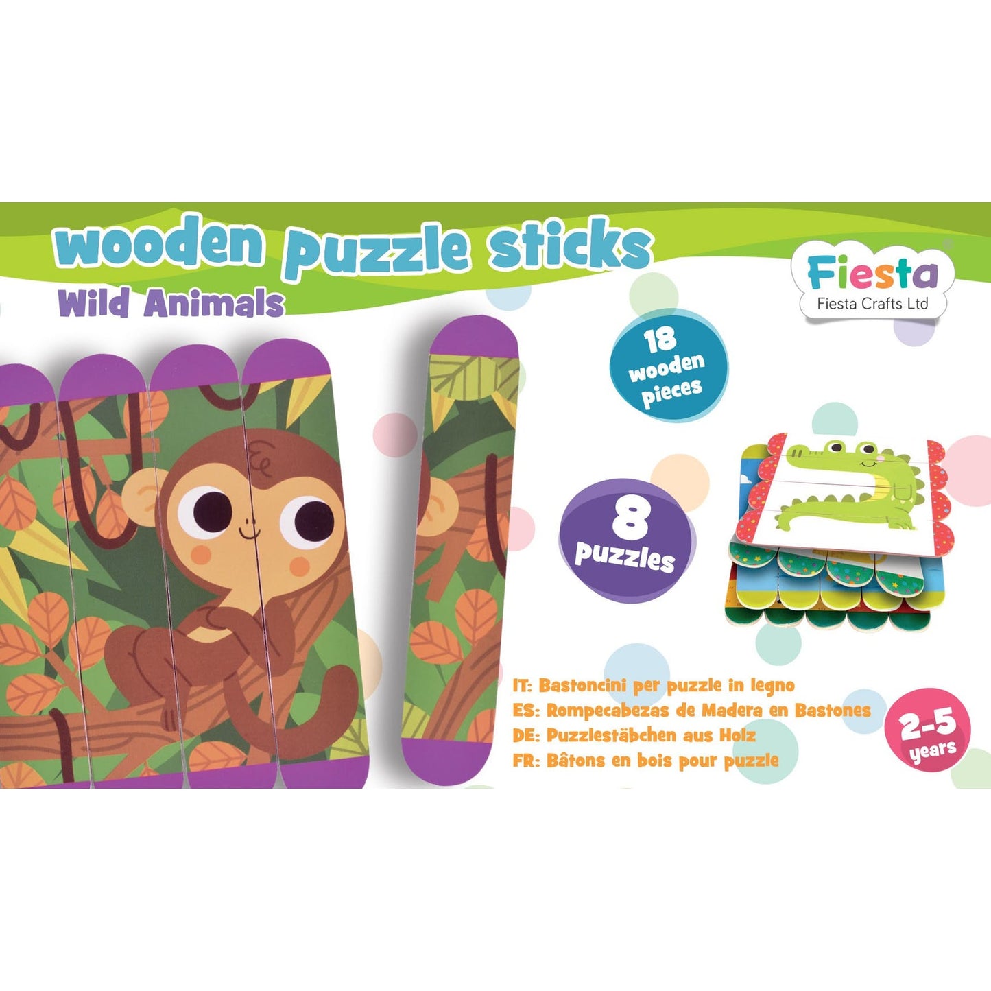 Wild Animals Stick Puzzles