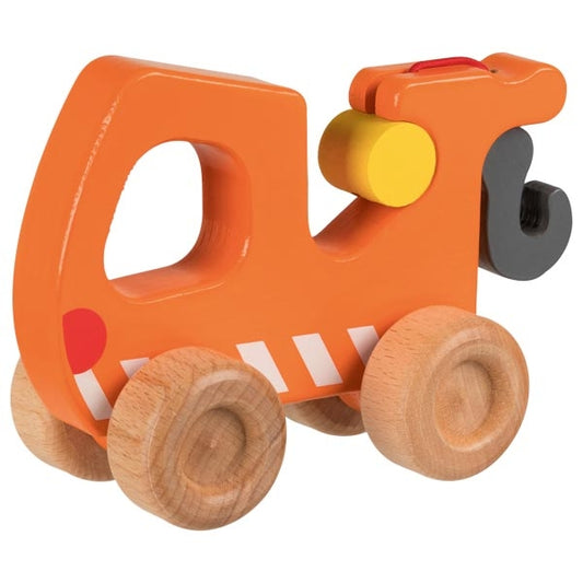 Orange Breakdown Lorry Wooden Toy