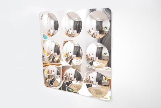 Giant 9-Domed Acrylic Mirror Panel - 780mm