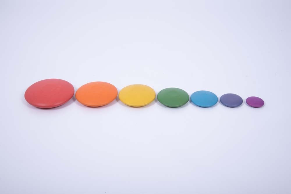 Rainbow Wooden Buttons