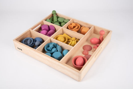 Wooden Sorting Tray - 7 Section