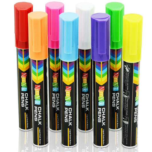 8 Neon Chalk Pens