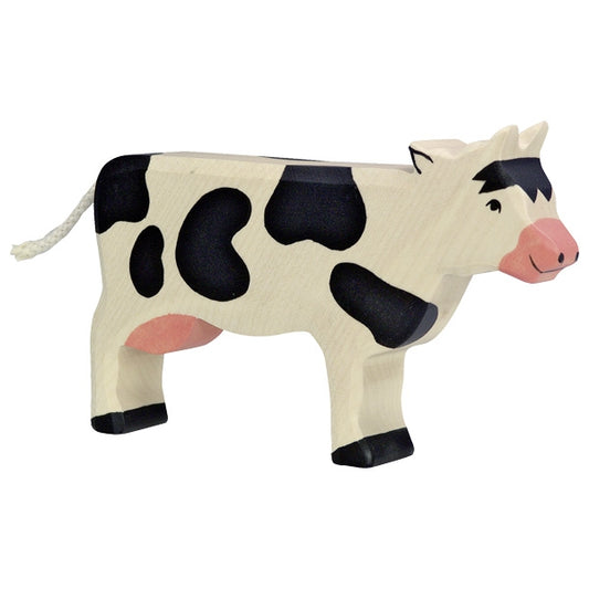 Holztiger Cow Standing Black and White 80003
