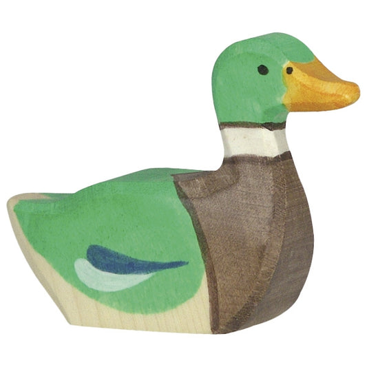 Holztiger Duck Mallard Drake Swimming 80022