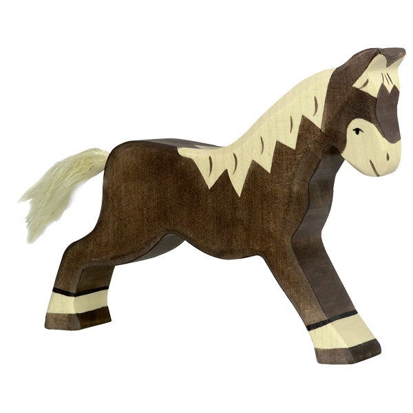 Holztiger Dark Brown Horse Running 80034