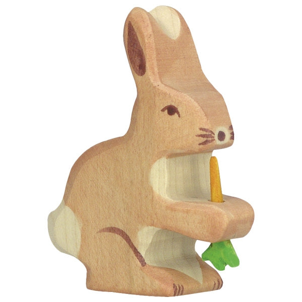 Holztiger Hare with Carrot 80102