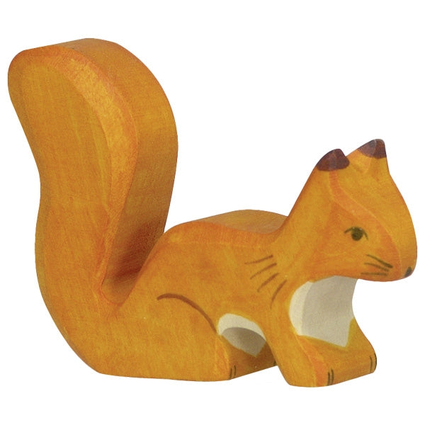 Holztiger Squirrel Standing Orange 80107