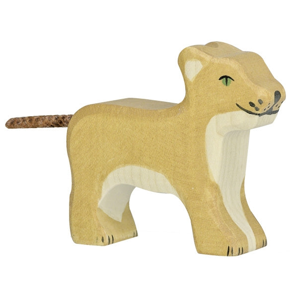 Holztiger Lion Cub Small Standing 80141