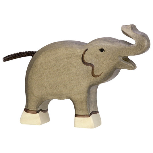 Holztiger Elephant small trunk raised 80150