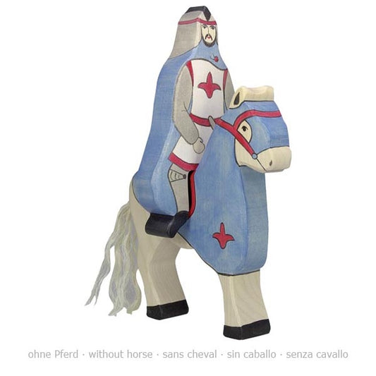 Holztiger Knight Blue with Clock (Without Horse) 80247