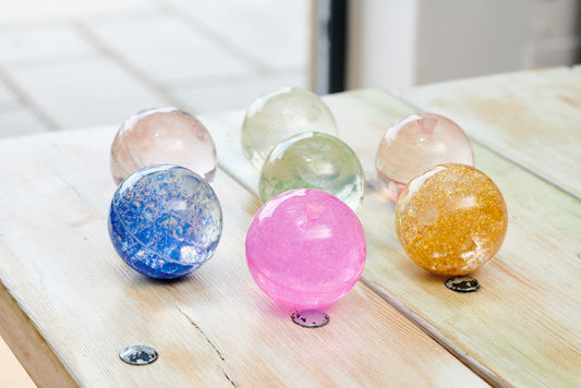 Sensory Rainbow Glitter Balls Set - Pk7