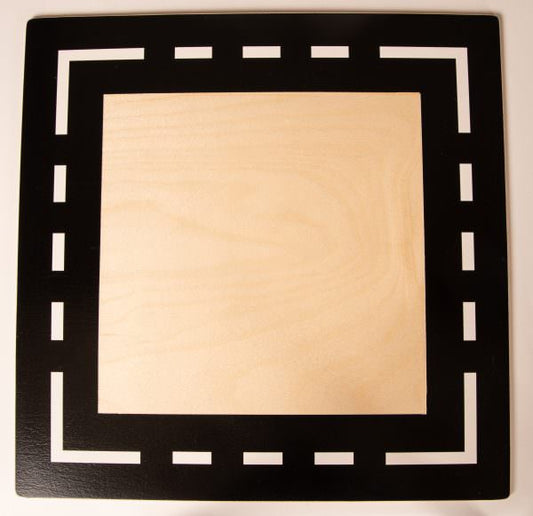 Drive Around Wooden Shape Boards (Set of 2 Square & Rectangle)