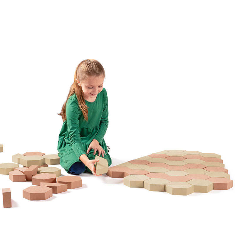 Foam Paver Building Blocks – 30 Piece Stacking Blocks