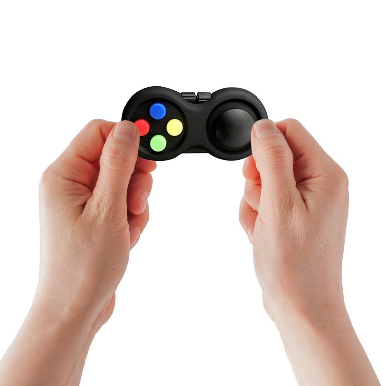 Fidget Pad Toys, Fidget Controller Stress 9 Fidget Functions Fidget Toy For Stress Relief – Multi Colour Buttons