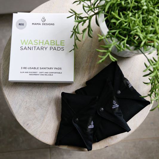 Mama Designs Washable Sanitary Pads - Pack of 3 - Maxi