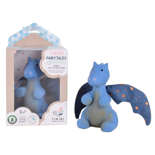 Midnight Dragon Rubber Baby Teether and Rattle
