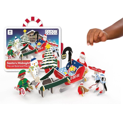 PlayPress Toys - Santa's Midnight Sleigh Ride