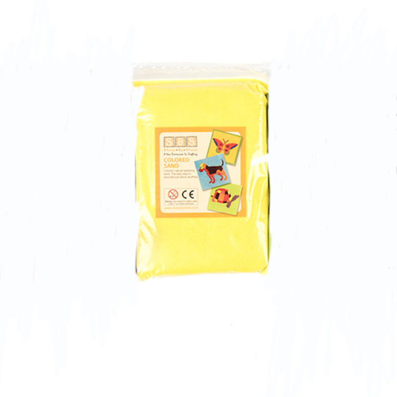 Coloured Play Sand 1Kg bag - Yellow