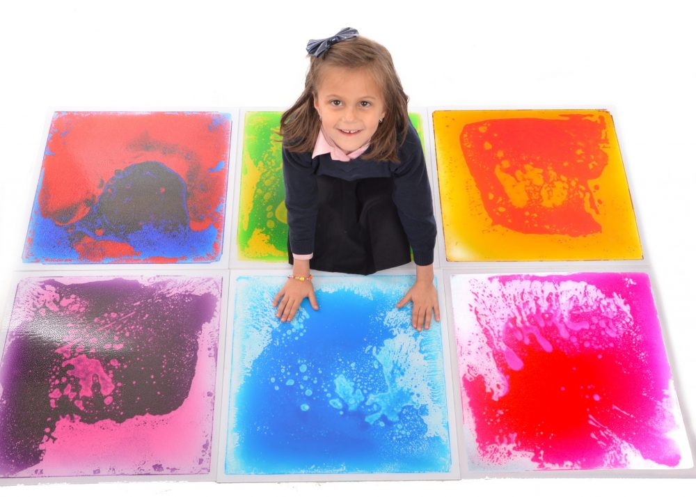 6 x Sensory Liquid Floor Tiles – 50cm