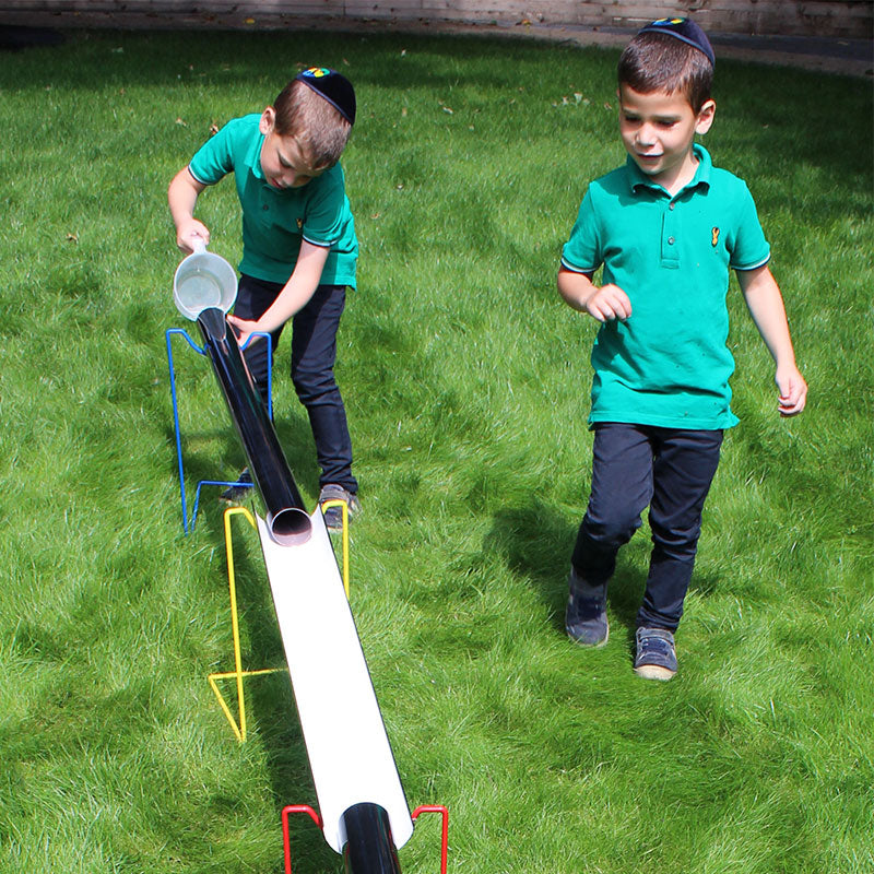 Single Metal Water Channel Stands Children & Nursery Schools Sensory Play (1 of each height, Set of 4)