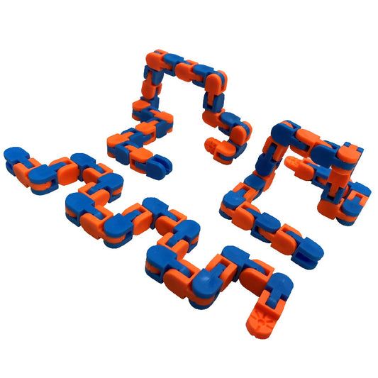 Twist Blocks Sensory Fidget Toy Stimulating Clicking Sound - 28cm