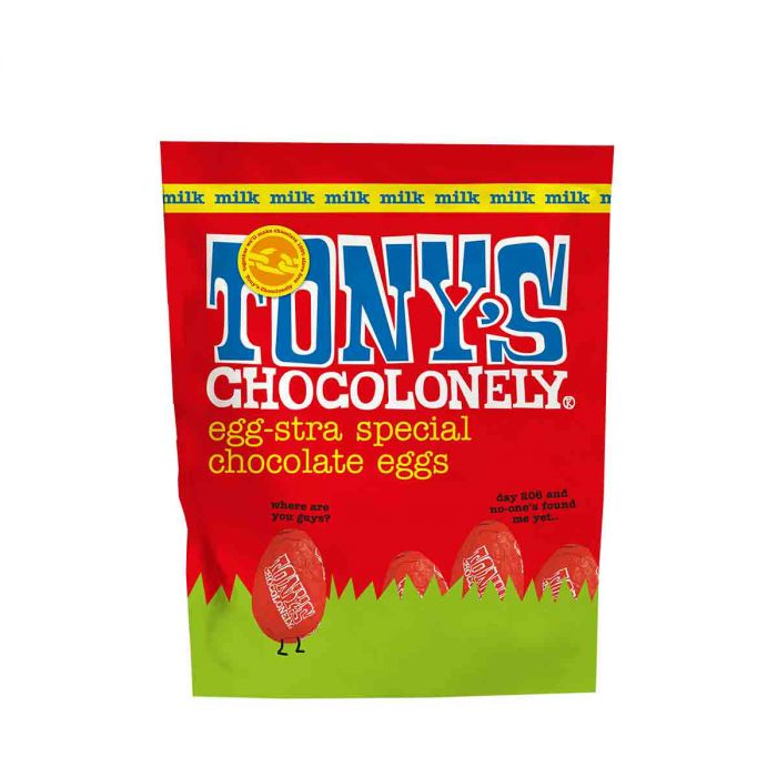 Tony's Chocolonely Egg-stra Special Milk Chocolate Easter Eggs