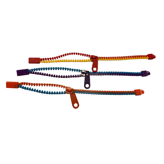 Zip Sensory Stress Relief Sensory Focus Fidget Bracelet Toy
