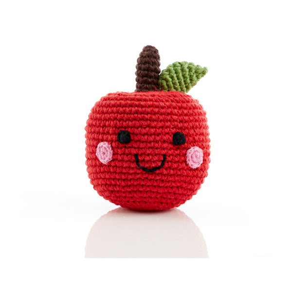 Friendly Fruit Rattle - Red Apple