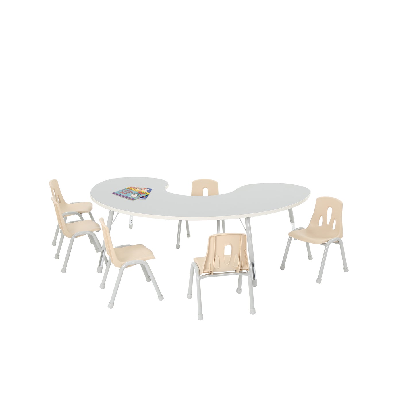 Thrifty Group Table 6 Seater – Grey