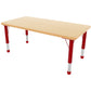 Milan Rectangular Table Red – 6 Seater