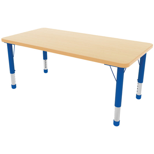 Milan Rectangular Table Blue – 6 Seater
