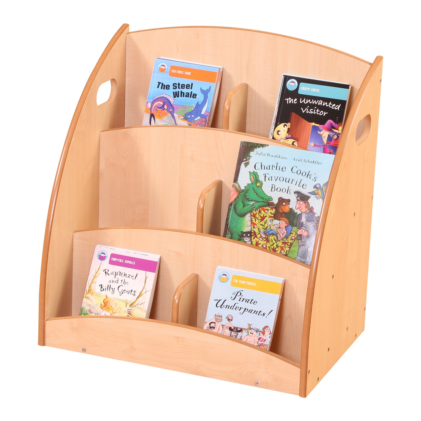 6 Compartment Book Display