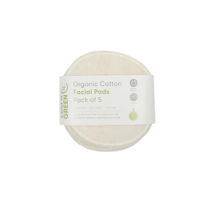 Organic Cotton Facial Pads - Pack of 5