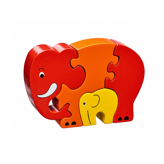 Lanka Kade Red Elephant and Baby Jigsaw Puzzle
