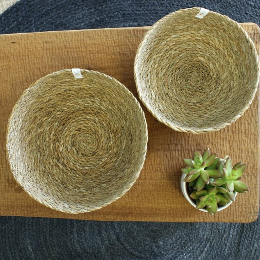 reSpiin Seagrass Bowl - Large - Natural