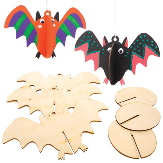 Halloween Craft 3D Wooden Bat